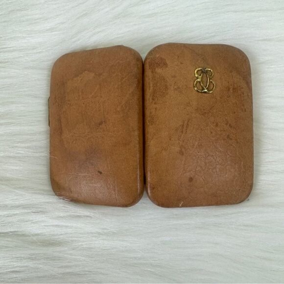 Vintage Buxton Key-Tainer Key Fob Organizer Case Genuine Leather 3”x2 2/8” Tan - Picture 4 of 10